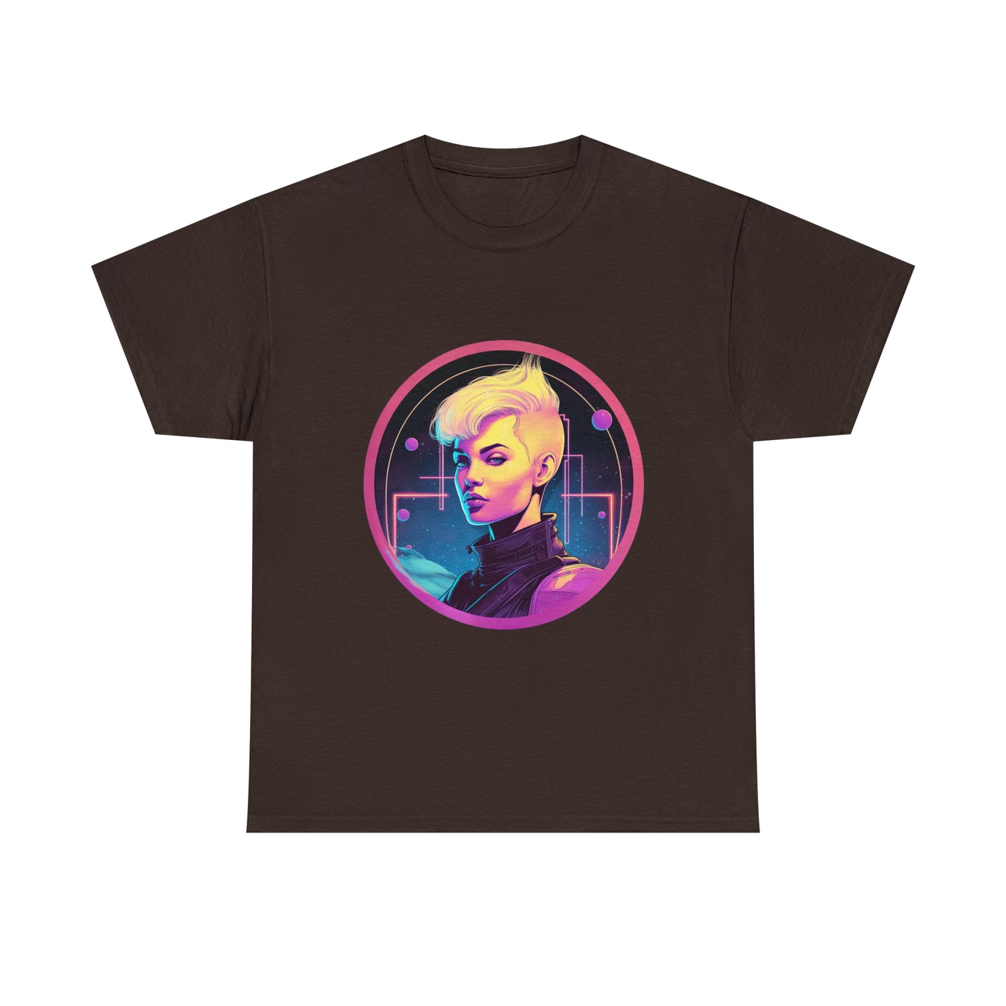Cyberpunk Woman - Unisex Heavy Cotton Tee