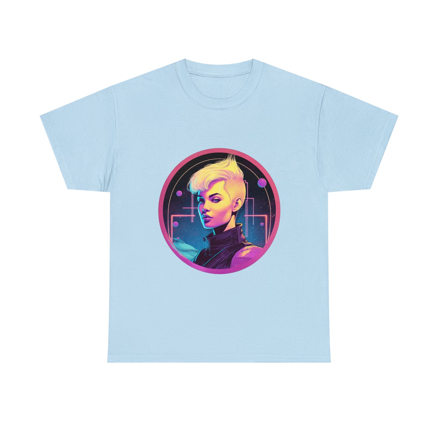 Cyberpunk Woman - Unisex Heavy Cotton Tee