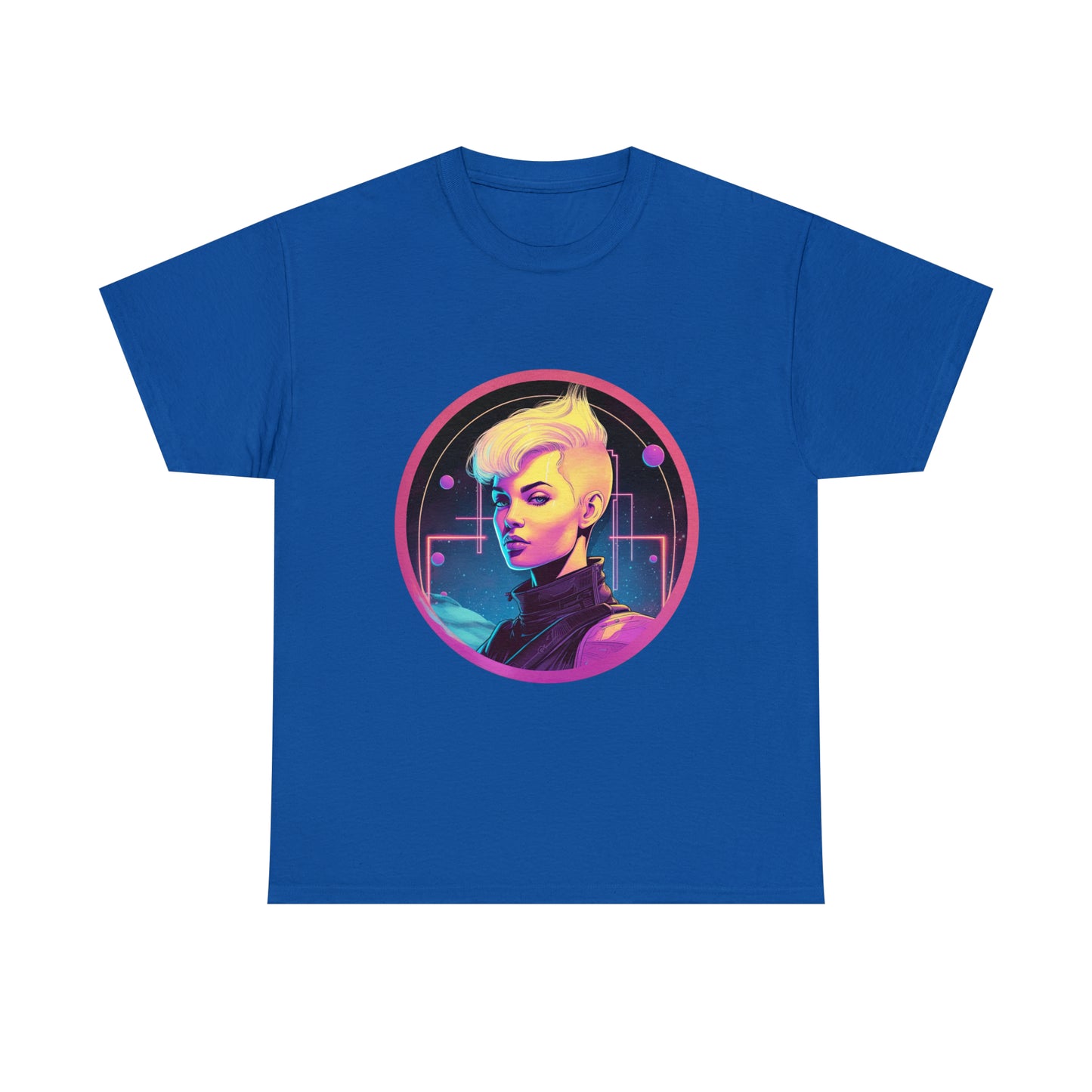 Cyberpunk Woman - Unisex Heavy Cotton Tee