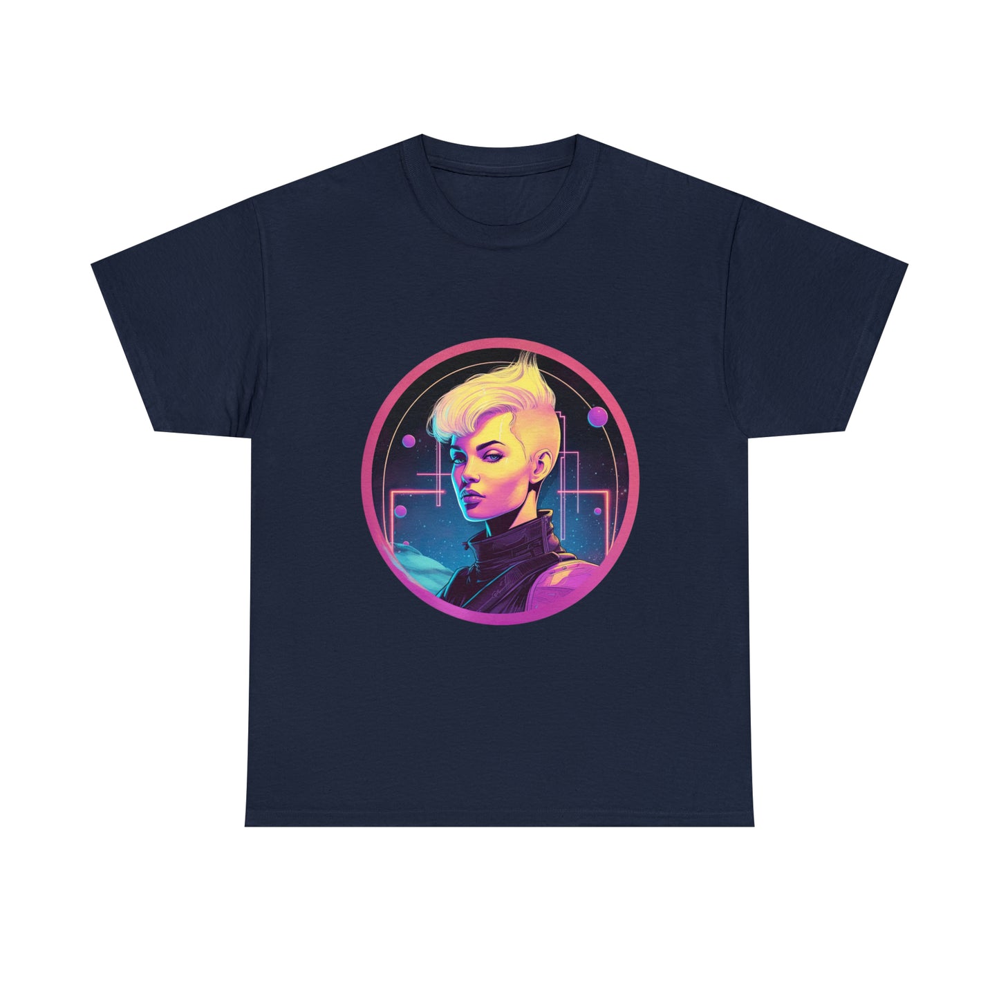 Cyberpunk Woman - Unisex Heavy Cotton Tee