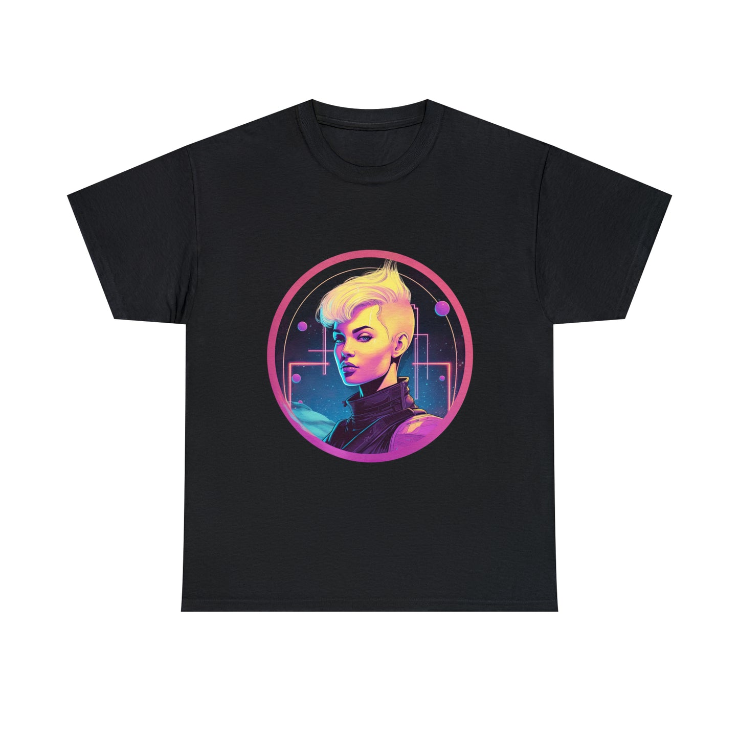 Cyberpunk Woman - Unisex Heavy Cotton Tee
