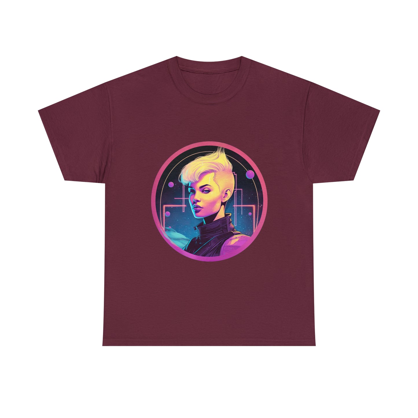 Cyberpunk Woman - Unisex Heavy Cotton Tee