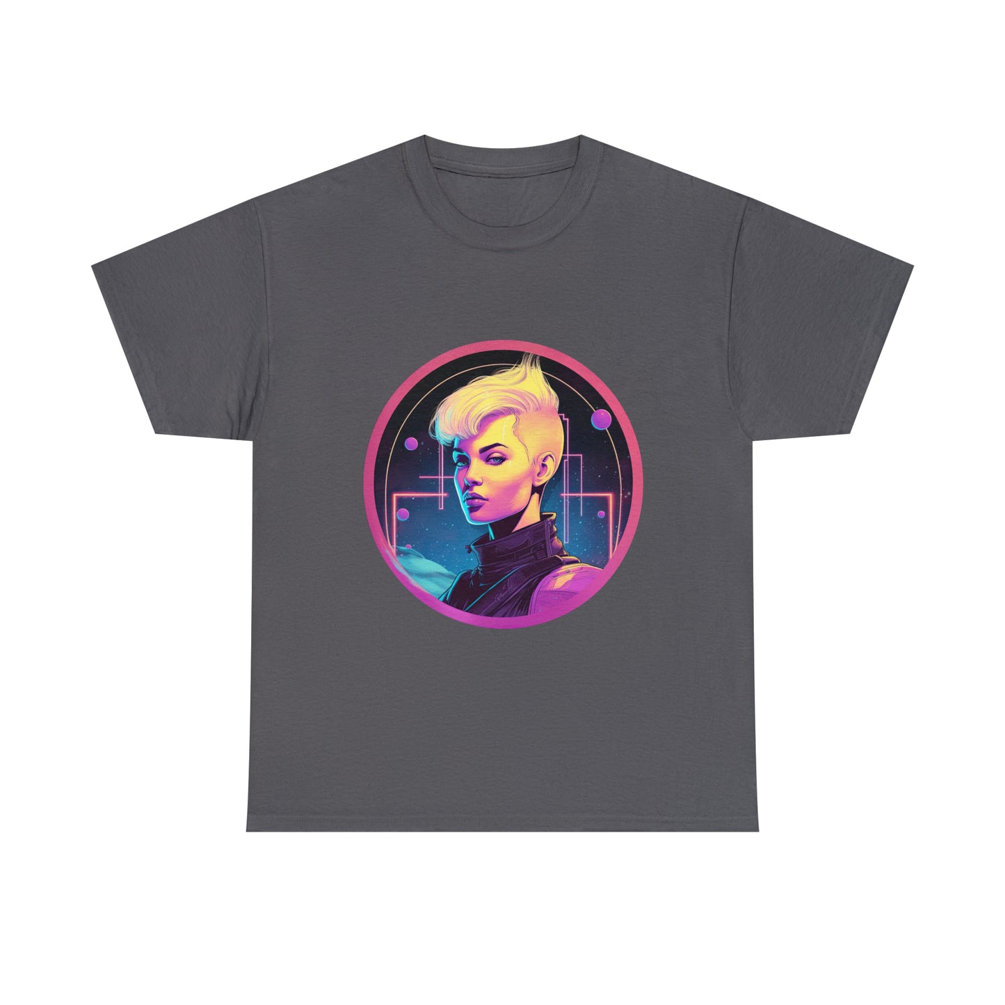 Cyberpunk Woman - Unisex Heavy Cotton Tee