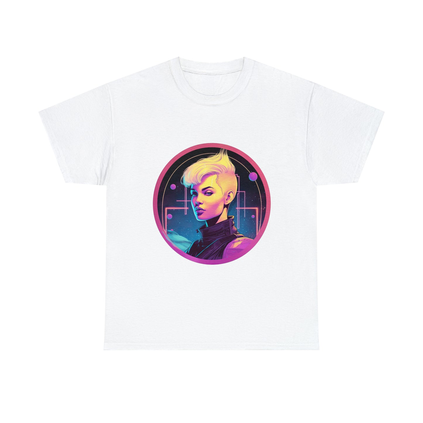 Cyberpunk Woman - Unisex Heavy Cotton Tee