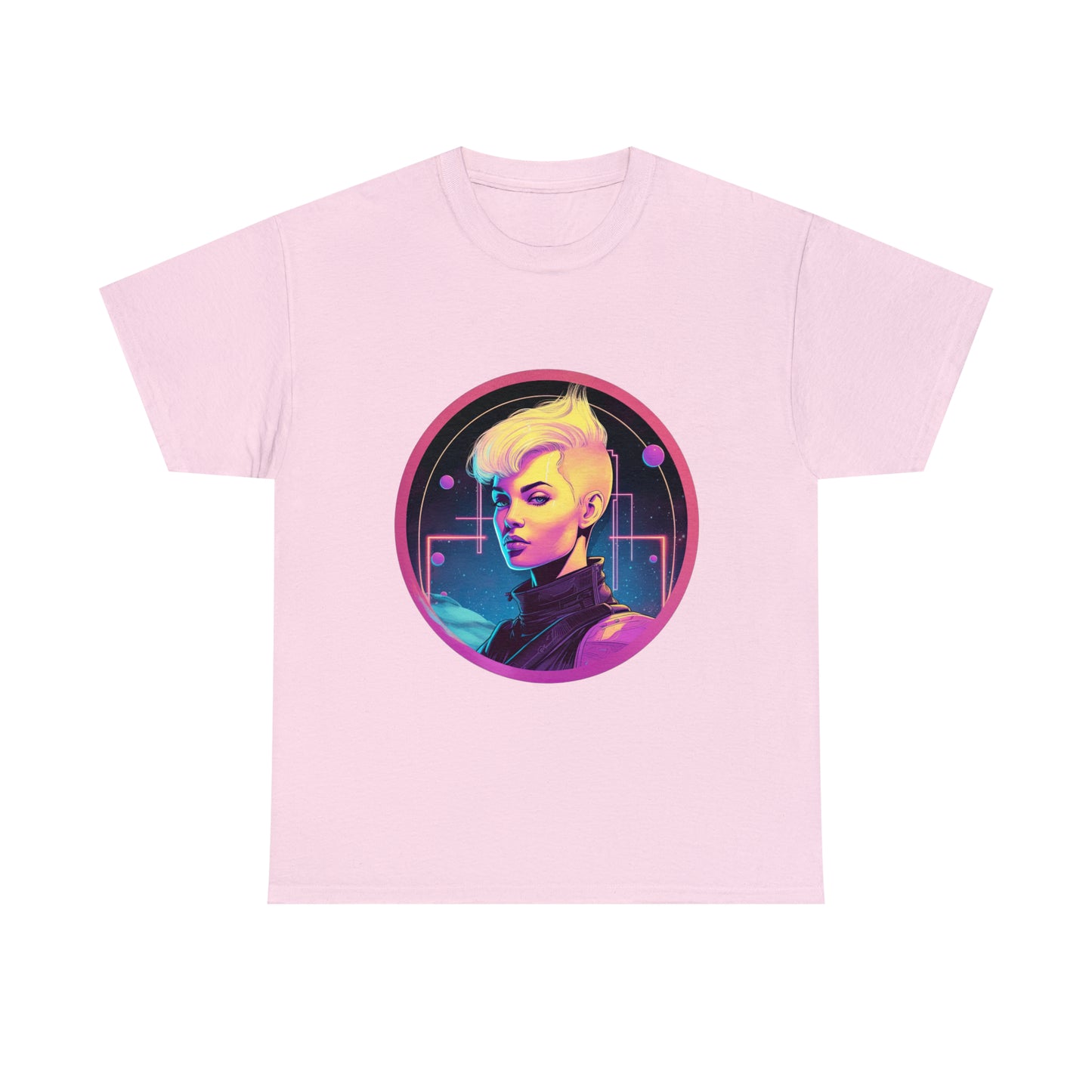 Cyberpunk Woman - Unisex Heavy Cotton Tee