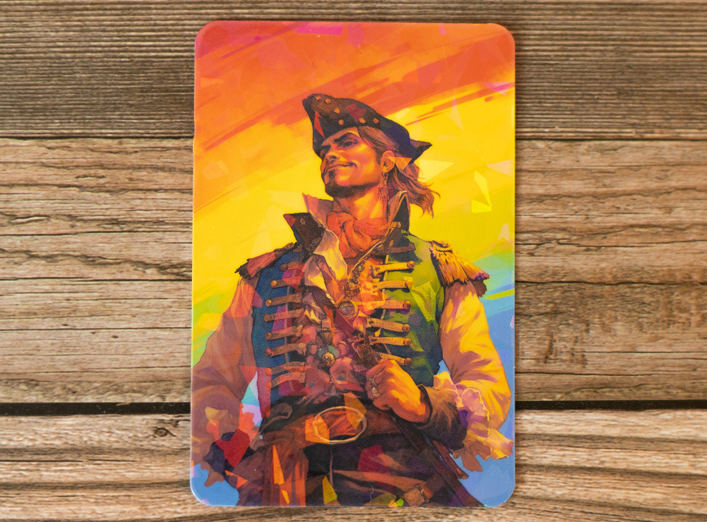 LGBT Pride Rainbow Gay Pirate Holographic Vinyl Sticker