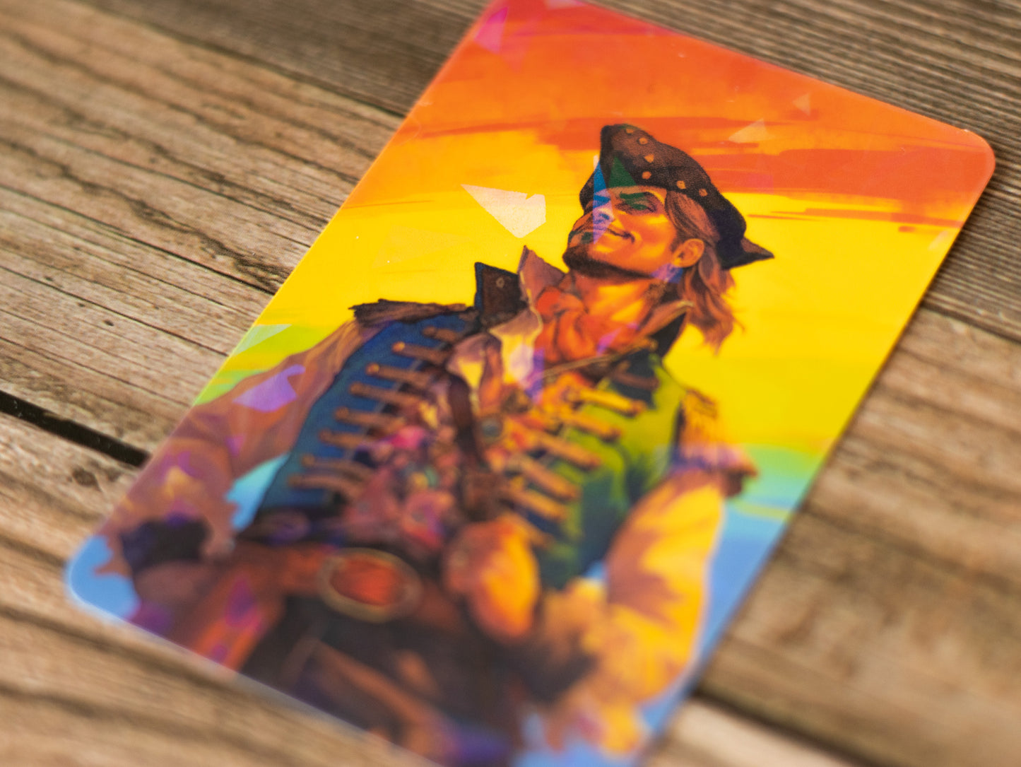 LGBT Pride Rainbow Gay Pirate Holographic Vinyl Sticker