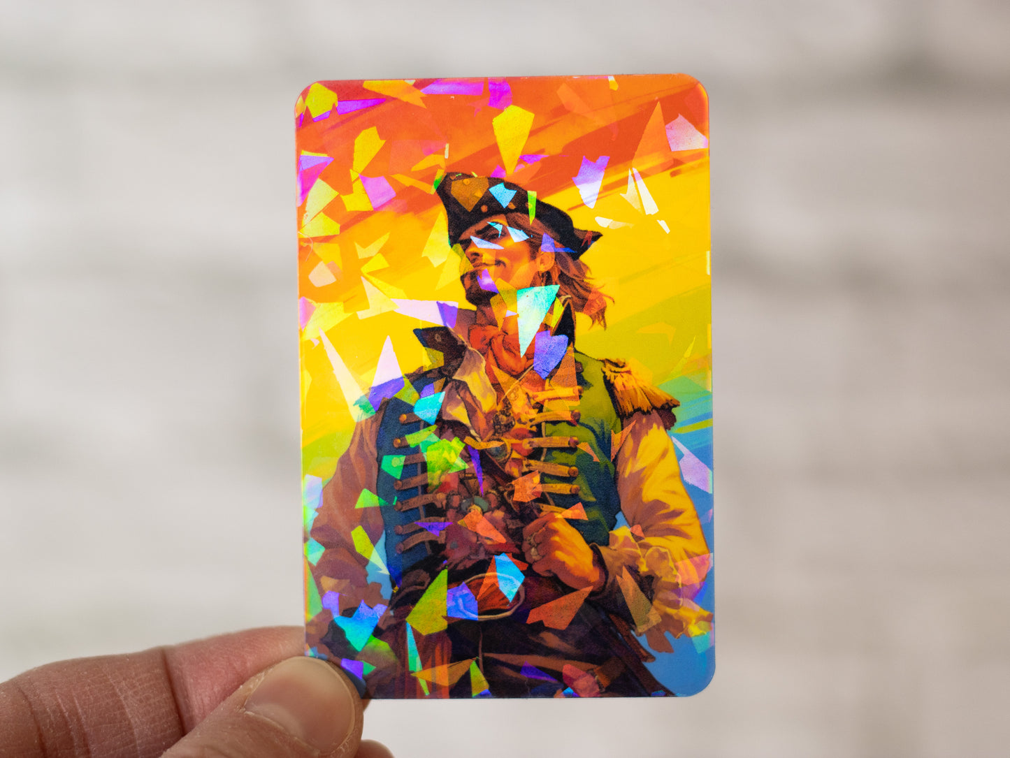 LGBT Pride Rainbow Gay Pirate Holographic Vinyl Sticker