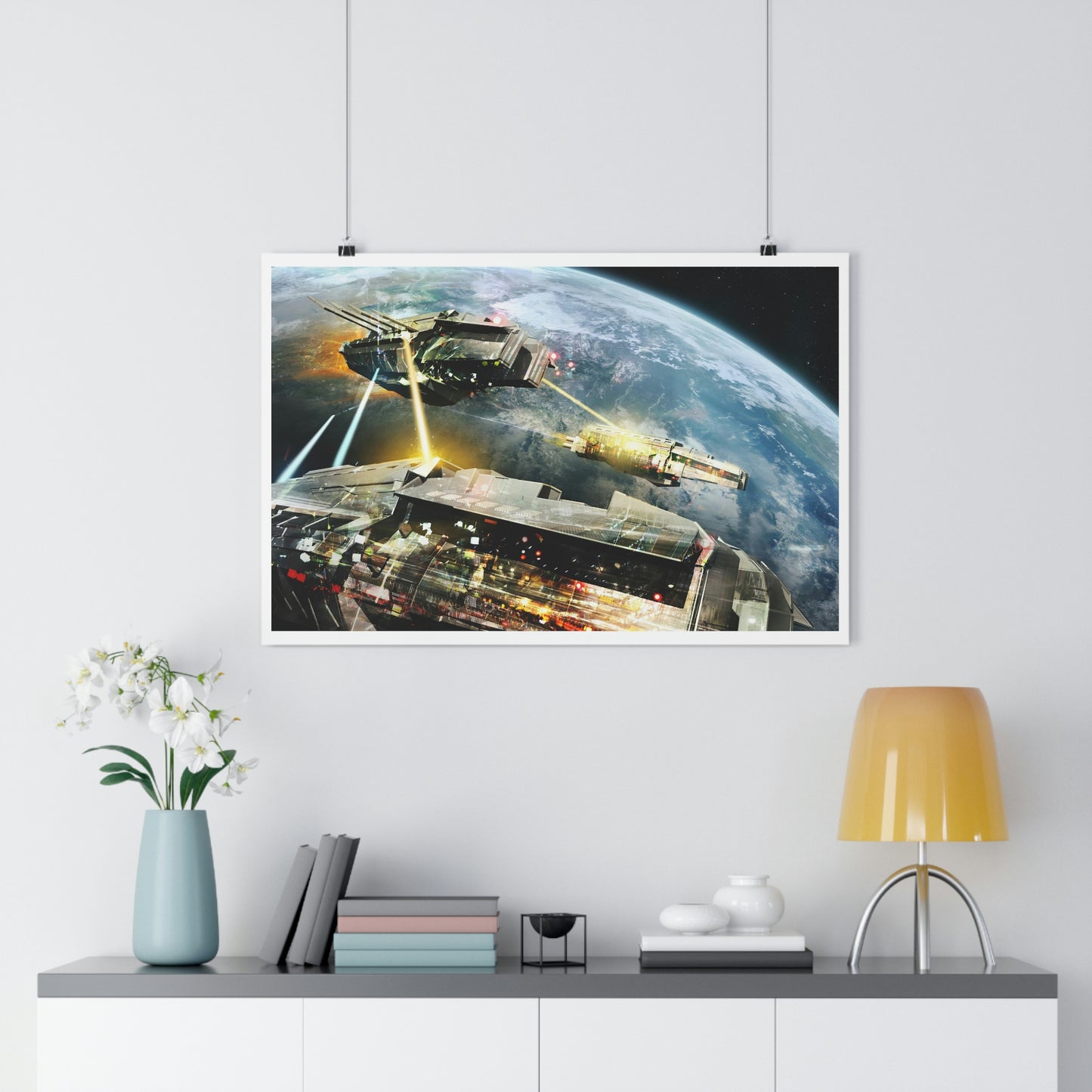 Space Battle Giclée Art Print