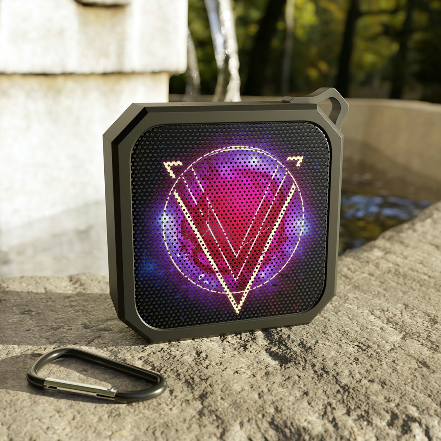 The Rings of Vietor Band Logo - Blackwater Outdoor Bluetooth Speaker (The Stars and Green Magics)