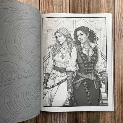 The Sapphic Pirate Coloring Book (Paperback) by N.C. Starshadow